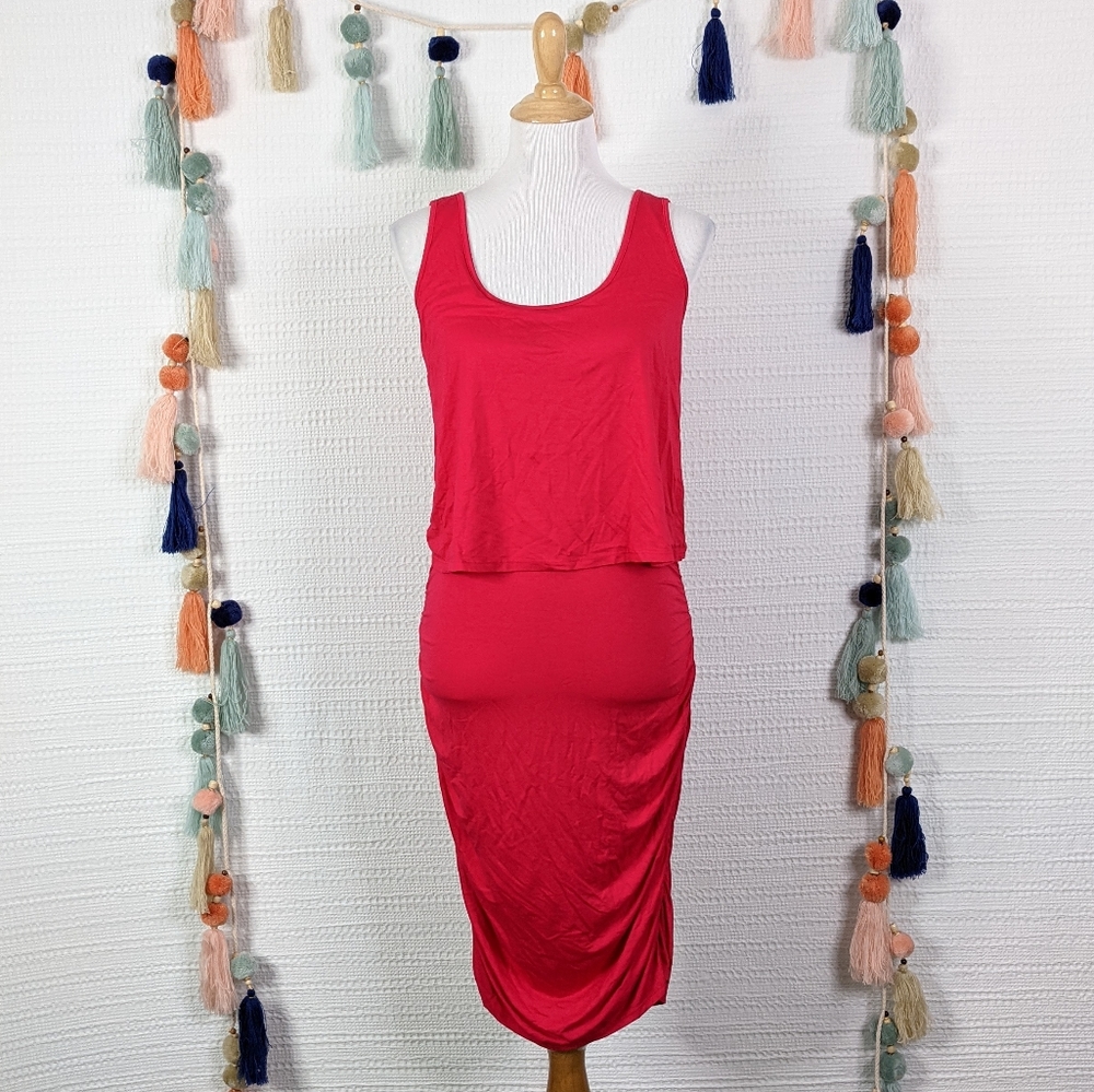 Three Dots Overlay Dress